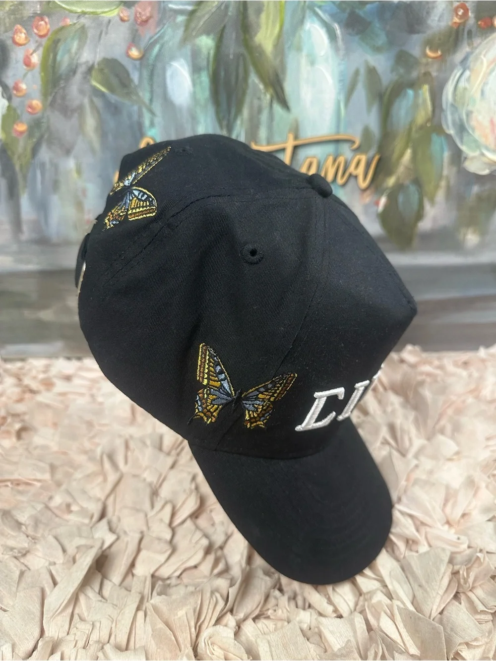 Civil Regime Butterfly Strapback Hat Black | NWOT | One Size